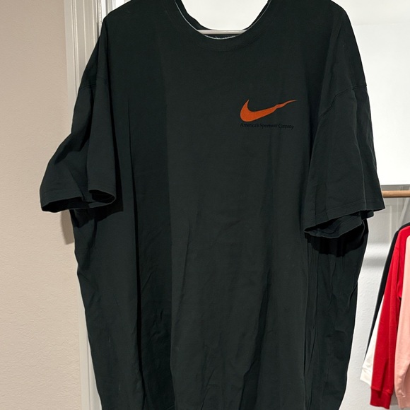 Nike Other - Nike Black Tee with Orange Swoosh